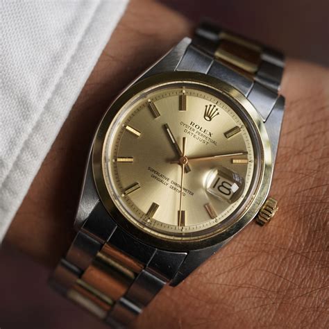 rolex two tone 1600|Rolex 1600 datejust.